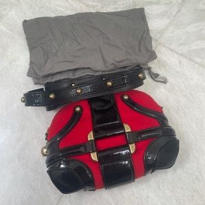 VINTAGE ALEXANDER MCQUEEN CROSSBODY PIRATE BAG RED